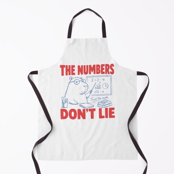 Item preview, The Numbers Don't Lie Math Teacher Capybara designed and sold by Foodlore.