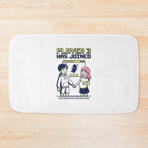 Item preview, Player 3 Has Joined Retro Gamer Pregnancy Announcement Anime Aesthetic designed and sold by Animer-art1.