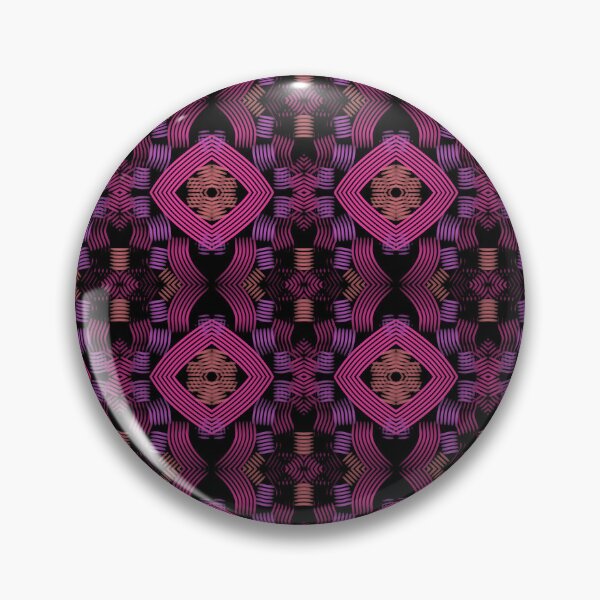 Item preview, Pink Purple Geometric Abstract Pattern on Black designed and sold by SweetLilith.