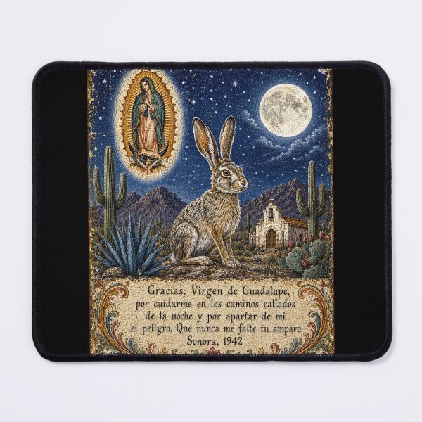 Item preview, Moonlit Jackrabbit Mexican Ex-Voto Folk Art designed and sold by newnomads-art.