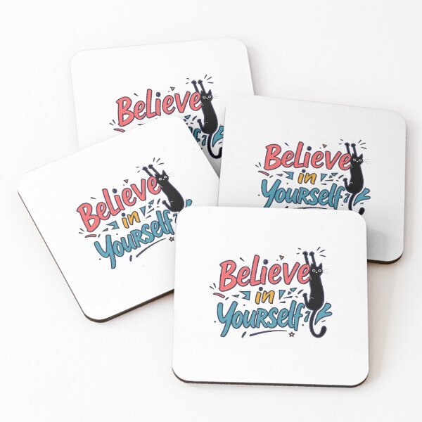 Item preview, Believe in yourself black cat designed and sold by adeil.