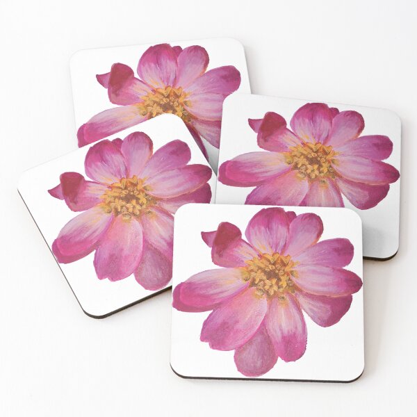 Item preview, Pink Hand Painted Flower – Botanical Floral Art designed and sold by Elibeth22.