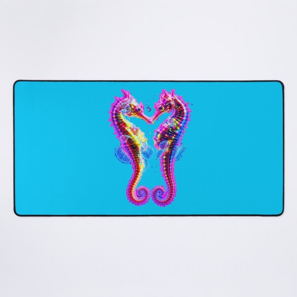 Item preview, Neon Seahorse Love Heart designed and sold by MagicCrystal.