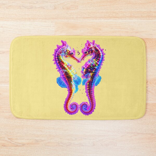 Item preview, Neon Seahorse Love Heart designed and sold by MagicCrystal.