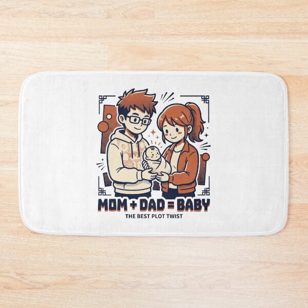 Item preview, Mom Plus Dad Equals Baby The Best Plot Twist Otaku Family Anime Aesthetic designed and sold by Animer-art1.