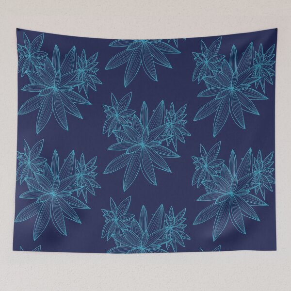 Item preview, Linear Flora Blue 4.0 designed and sold by Francicci.