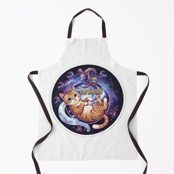 Item preview, Capricorn Cute Orange Cat Zodiac Astrology Cosmic designed and sold by PetalsPaws.