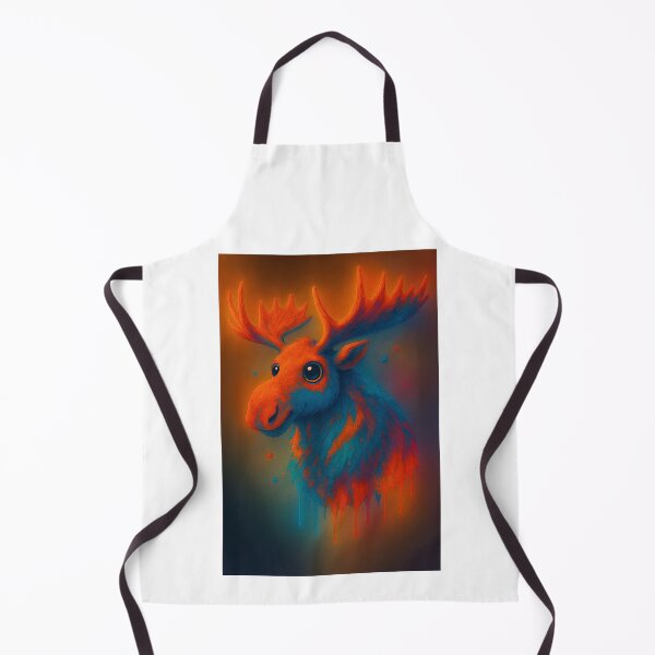 Item preview, Cute Forest Animals Moose Head Nature Art designed and sold by designer14years.