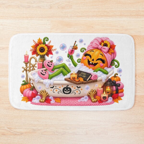 Item preview, Spooky Self Care – Cute Pumpkin Bubble Bath designed and sold by The Cutting Room.