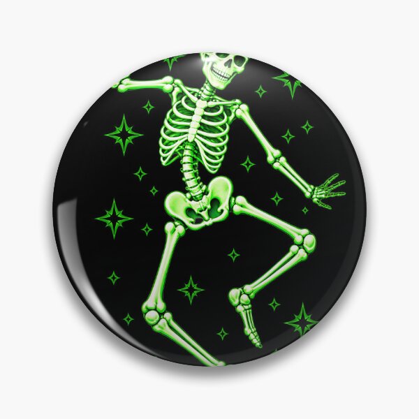 Item preview, Neon Green Dancing Skeleton Halloween designed and sold by MagicCrystal.