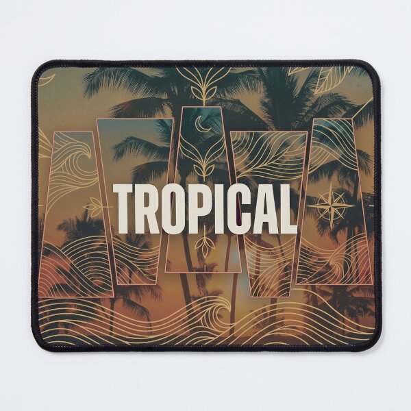 Item preview, Sunset Palm Tree Ocean Waves designed and sold by MarCinu Art.