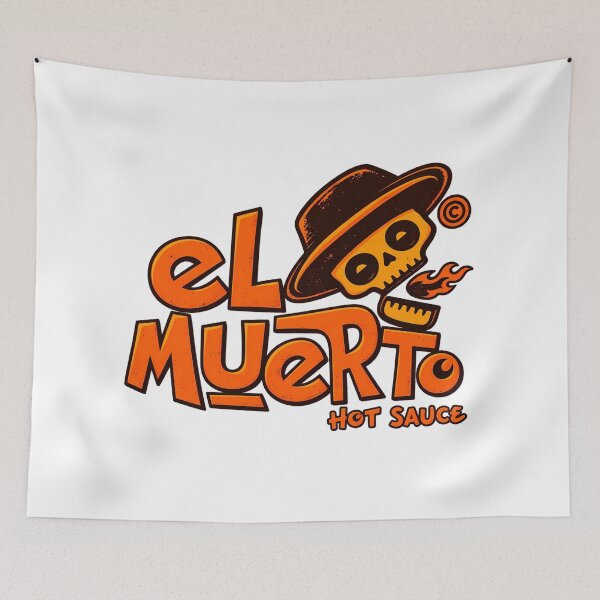 Item preview, El Muerto Hot Sauce Skeleton - Spicy Mexican Inspired Skull Graphic designed and sold by DesignArtist.ia.