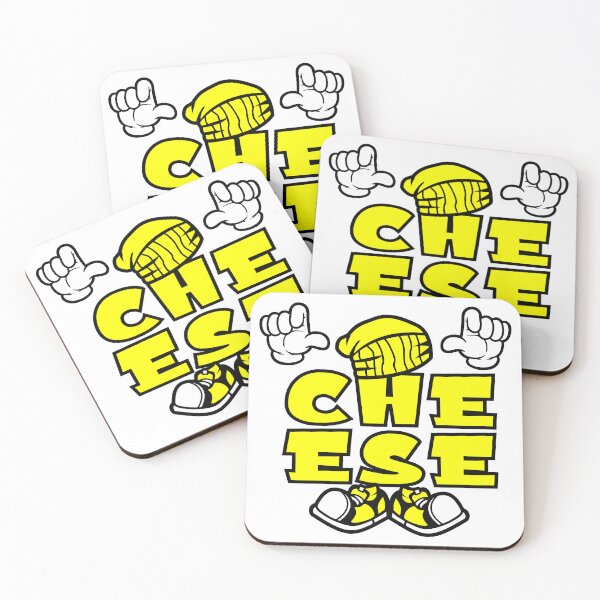 Item preview, CHEESE  - FOOD Cartoon Character Bold Retro designed and sold by NFTWords.