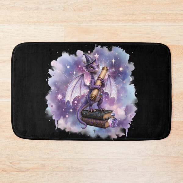 Item preview, Tiny Dragon Hugging A Magic Scroll designed and sold by Karen Wood.