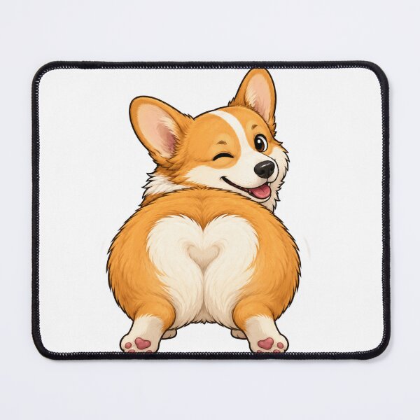 Item preview, Cute Corgi Bum Sticker designed and sold by Liana Winslow.
