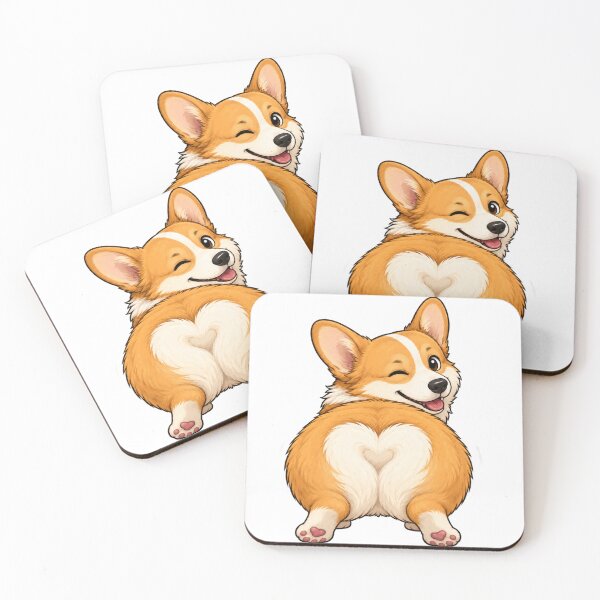 Item preview, Cute Corgi Bum Sticker designed and sold by Liana Winslow.