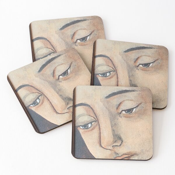 Item preview, Our Lady of Guadalupe close up face original art designed and sold by CindyGrosch.
