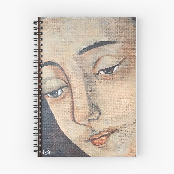 Item preview, Our Lady of Guadalupe close up face original art designed and sold by CindyGrosch.
