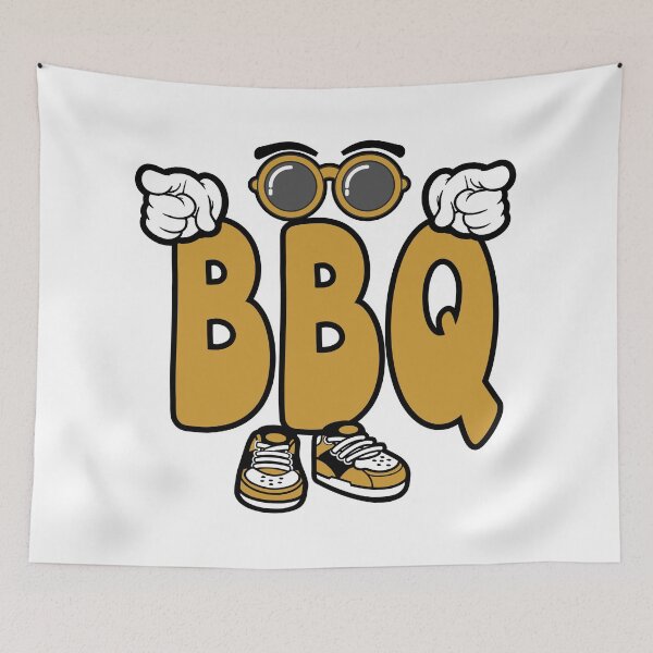 Item preview, BBQ - FOOD Words Character Bold Retro designed and sold by NFTWords.