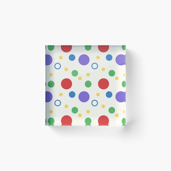 Item preview, Bright colorful cheerful clowncore dot pattern designed and sold by cheeseykat-art.