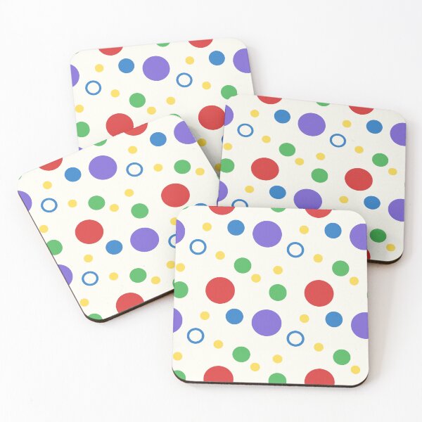 Item preview, Bright colorful cheerful clowncore dot pattern designed and sold by cheeseykat-art.