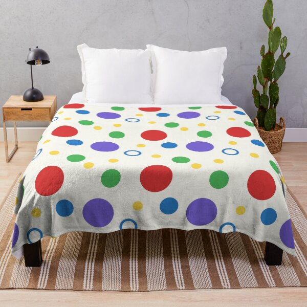 Item preview, Bright colorful cheerful clowncore dot pattern designed and sold by cheeseykat-art.