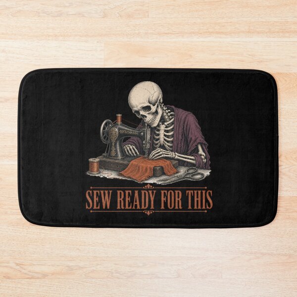 Item preview, Sew Ready For This Shirt, Comfort Colors® Skeleton Sewing Machine Tee, Funny Halloween Tailor Seamstress Graphic designed and sold by TshirtsLabs.