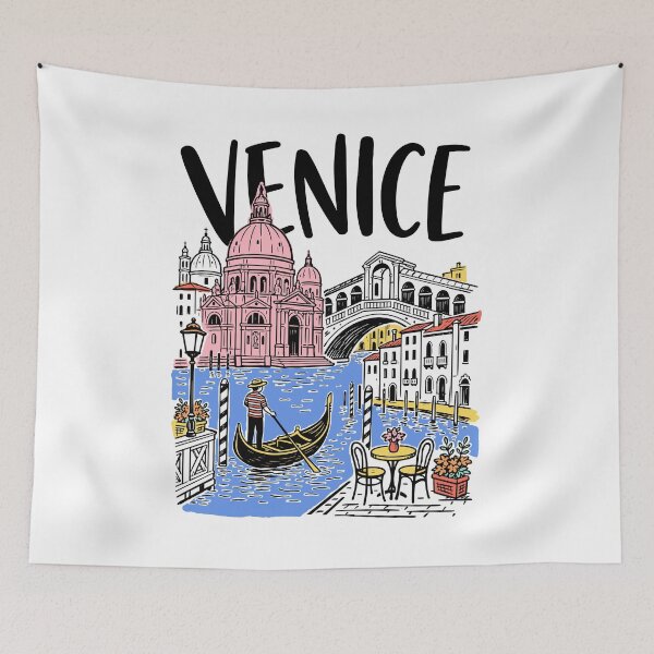 Item preview, Venice Italy Drawing designed and sold by Traveldrawings.