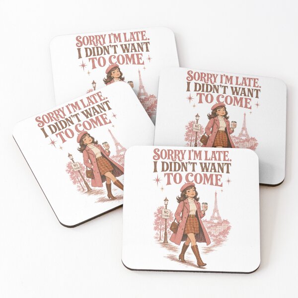 Item preview, Sorry I'm Late I Didn't Want to Come Funny Vintage Design . designed and sold by Art JSMY.