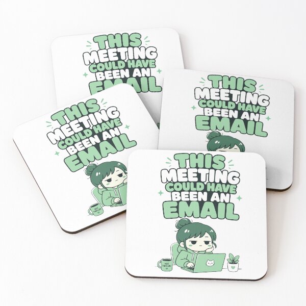 Item preview, This Meeting Could Have Been an Email Funny Kawaii Design girl designed and sold by Art JSMY.