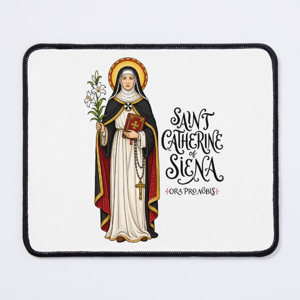 Item preview, Saint Catherine of Siena | Doctor of the Church Design designed and sold by Christian by Grace.