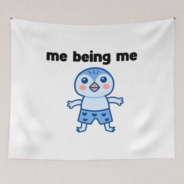 Item preview, me being me blue penguin designed and sold by Rockveil Co..