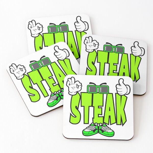 Item preview, STEAK - FOOD Design Character Bold Retro designed and sold by NFTWords.