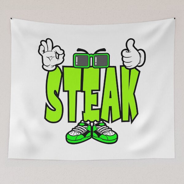 Item preview, STEAK - FOOD Design Character Bold Retro designed and sold by NFTWords.