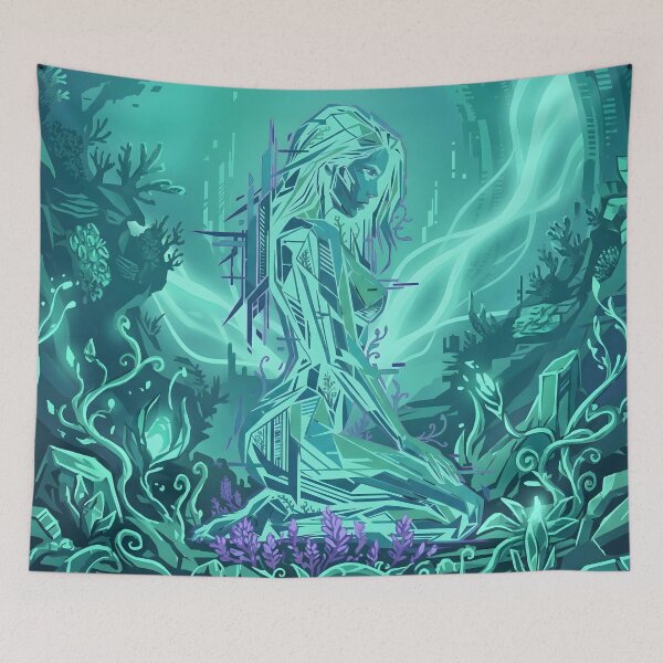 Item preview, Holographic Cybernetic Woman designed and sold by MarCinu Art.