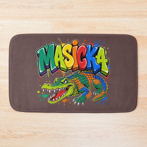 Item preview, Masika Crocodile Alligator Graphic  designed and sold by freshwear design.