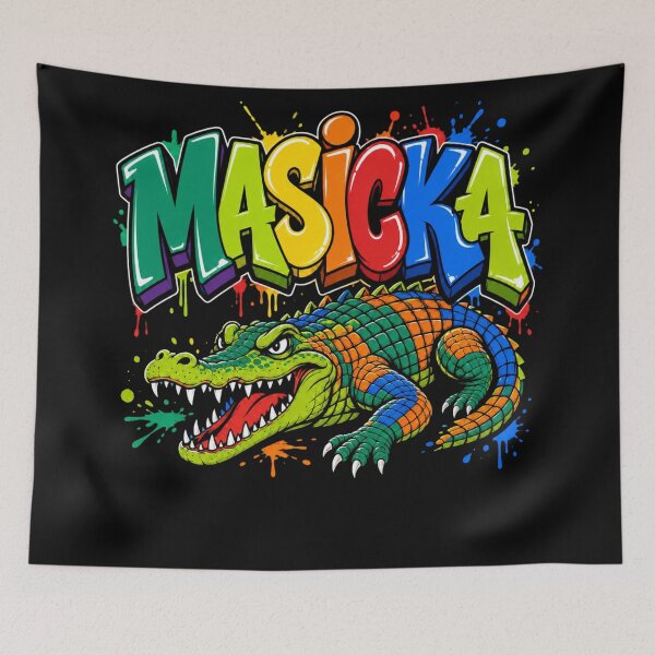 Item preview, Masika Crocodile Alligator Graphic  designed and sold by freshwear design.