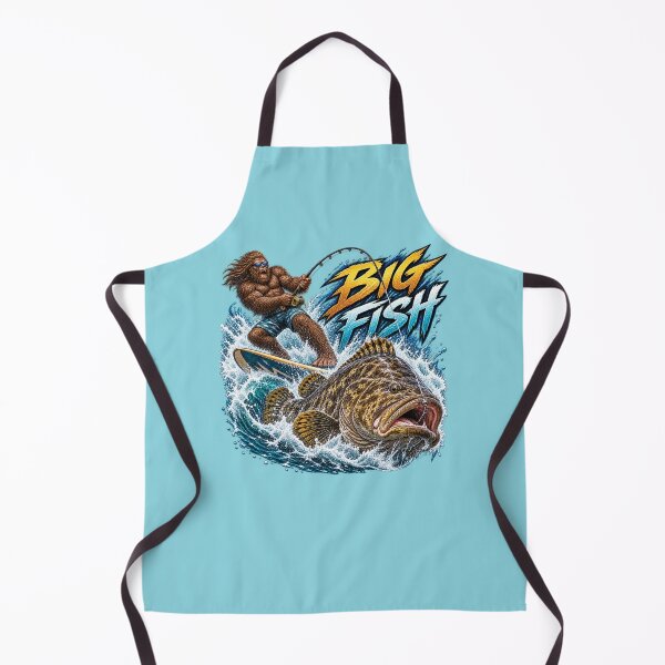 Item preview, Big Fish Bigfoot Surf Fishing Sasquatch Angler designed and sold by tronictees.
