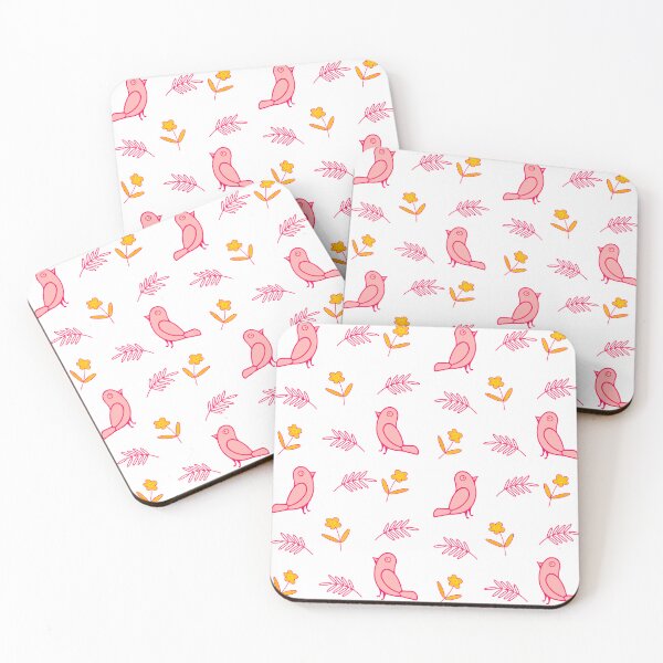 Item preview, pattern on a white background with birds and branches designed and sold by Zhanna LL.