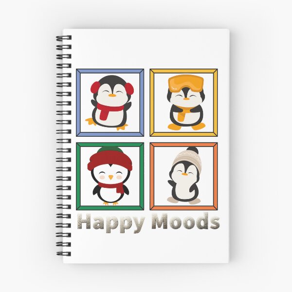 Item preview, Happy Moods cute penguin winter design designed and sold by Poorniadhi.