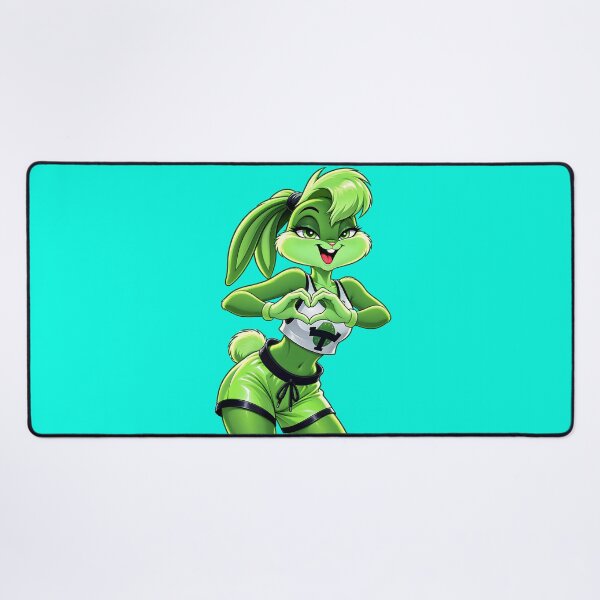 Item preview, Cute Green Bunny Girl Heart Pose designed and sold by MagicCrystal.