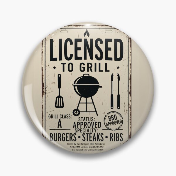 Item preview, Licensed to Grill Vintage BBQ Permit designed and sold by davitabros.