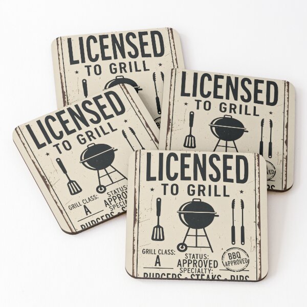 Item preview, Licensed to Grill Vintage BBQ Permit designed and sold by davitabros.
