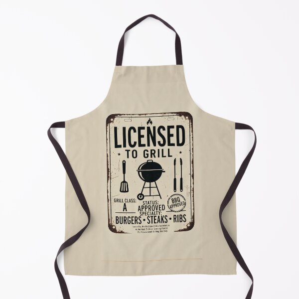 Item preview, Licensed to Grill Vintage BBQ Permit designed and sold by davitabros.