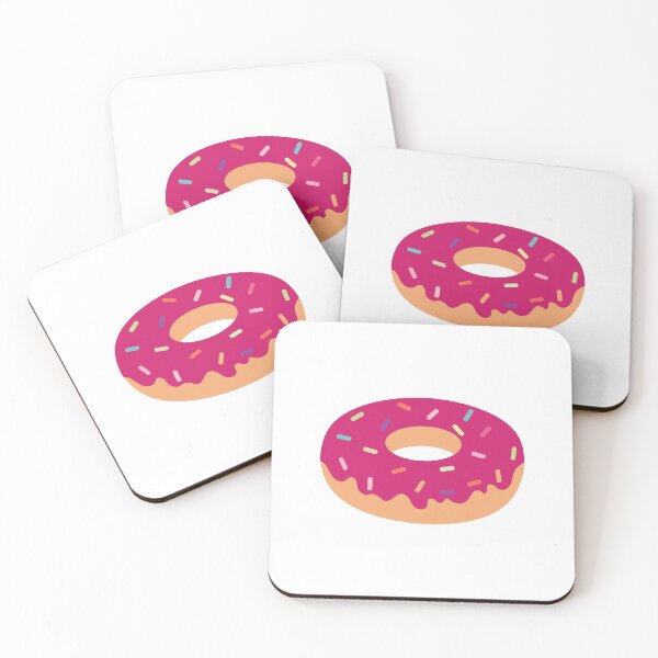 Item preview, Cute Pink Frosted Donut with Sprinkles designed and sold by SmallDart Creations.