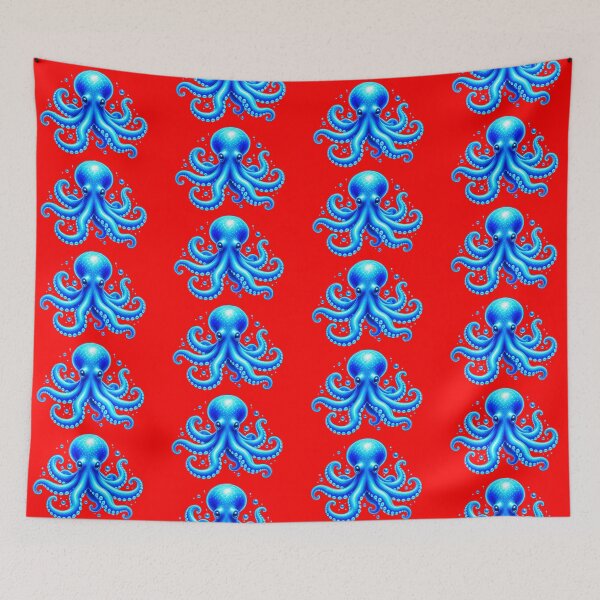 Item preview, Blue Glow Octopus Ocean Creature designed and sold by MagicCrystal.
