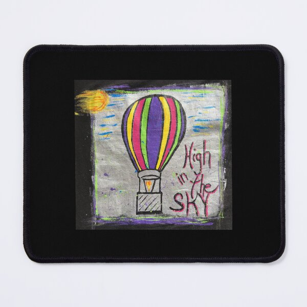 Item preview, High in the sky - Art depicting a colorful hot air balloon designed and sold by Graffystyle.