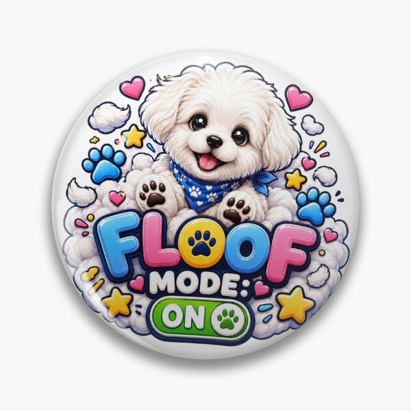 Item preview, Kawaii White Puppy Floof Mode designed and sold by PrintBreeze.