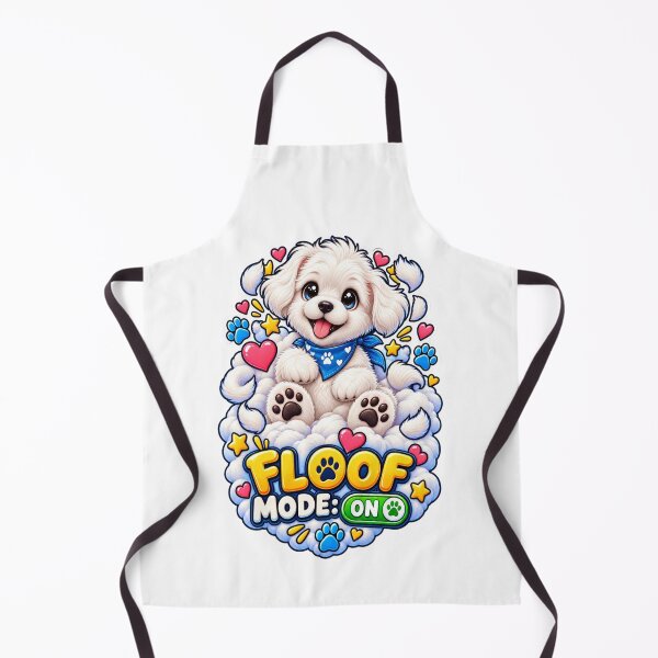 Item preview, Kawaii White Puppy Floof Mode designed and sold by PrintBreeze.