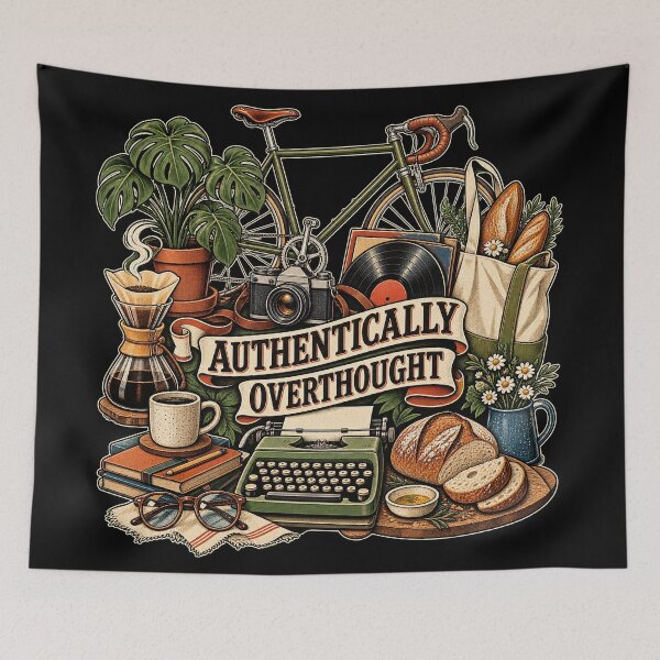 Aperçu de l'œuvre Culture hipster, café, vinyle, style de vie vintage créée et vendue par Uglyandcute.